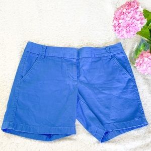 J.Crew jewel blue chino shorts